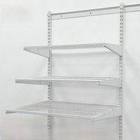 Modern Simple Wall Mounted Metal Storage Rack AA Column Open Shelf Grid Board for Children's Room Bedroom Kitchen Bathroom
