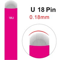 Nano Microblading Needles 0.18MM 50PcsTattoo Eyebrow Blades Microblade Embroidery Nanoneedles For Microblading Tattooing Pen