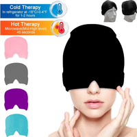 Form Fitting Gel Ice Headache Migraine Relief Hat Cold Compress Therapy Cap Ice Cap Head Wrap Face Mask Head Massage