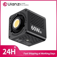 Ulanzi C60 60W Bi-color COB Video Light Fill Light 2500-6500K COB Light with Mini Bowens Mount for Indoor/Outdoor Photography