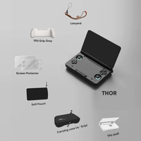 AYN THOR Dual Screen Flip Up Handheld Device Gaming Accessories Protective Case Storage Bag Lanyard Soft Bag For AYN THOR Custom