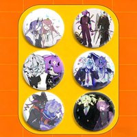Anime Wemmbu Eggchan Tax Duo 32/44/58mm Handmade Pins Round Brooch Badge Backpacks Clothes Jewelry Gifts