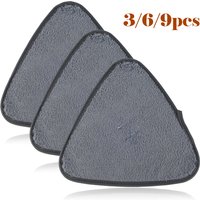 3/6/9Pcs Triangle Mop Replacement Pads Microfiber Mop Heads for Wet Dry Reusable Washable Mop Pads Cleaning Mop Accessories
