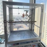 High Quality Aluminum Aviary Outdoor Bird Breeding Cage for Large Parrots