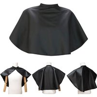 Short Square Black Waterproof Hairdressing Salon Barber Hair Cutting Cape Cloth Wrap Hairdressing Cape Barber Hair Dye Tools