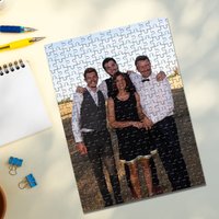 35/300/500/1084pcs Personalized Custom Photo Puzzle Family Photo Customize Jigsaw Puzzle For Couples Couples Family Christmas