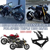 For Speed Triple 1200RR 1200RS 1200 RS RR 2021-2025 Motorcycle New Rear License Plate Holder Bracket Light Tail Tidy Fender