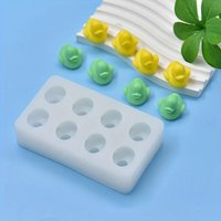 1PC 8-Cavity Mini Silicone Rubber Duck Mold Duck Shaped DIY Candle Molds Epoxy Resin Molds for Home Decoration