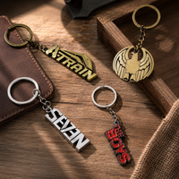 1pc The Boy Letter Keychains Red The Seven Hero Homelander High Quality Logo Alloy Keyring Men Car Backpack Accessories