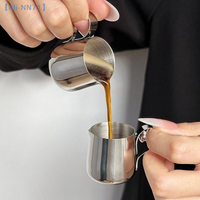 【NN71】12.5/30ml Mini Coffee Milk Frothing Jug Latte Art Milk Frother Pitcher Stainless Steel Measurement Jug Pot