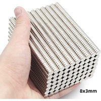 8x3 mm Round Magnet 8mmx3mm For Home Refrigerators, Offices DIY 8x3mm 8*3
