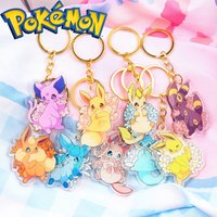 Pokémon Eevee Acrylic Keychain - A cute cartoon pendant that helps you find your keys quickly.