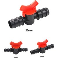 16mm 20mm 25mm Shut-off Valve Ball Valve Connector Plug PE Pipe PN4 Drip Hose For Drip Irrigation Aquarium Garden