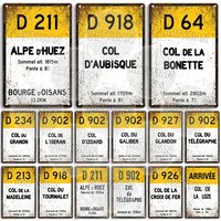 AliExpress NONE Tour de France Cycling Metal Sign Landmark Plaque ALPE d'HUEZ Col D'Aubisque Col du Granon Peyresourde d'IZOARD l'ISERAN BONETTE