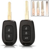 jingyuqin 2/3 BTN Remote Car Key Shell For Renault Symbol Trafic Dacia Duster Logan Sandero HU136te VAC102 Key Case