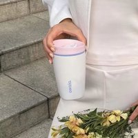 Owala SmoothSip slider Stainless steel coffee cup straight drink cup insulated cup. 12 oz | 355 ml
