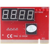 4 Digit LCD Display PC Analyzer Diagnostic Post Card Motherboard Tester with LED Indicator for ISA PCI Bus Mian Board
