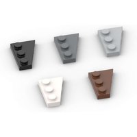 MOC 10PCS 43723 Wedge 3x2 Left Building Blocks Plate Board Brick Particle Puzzle Educational DIY Toys Children Birthday Gifts