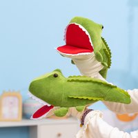 Animal Plush Crocodile Alligator Hand Puppet Cute Soft Toy Story Pretend Playing Dolls Gift