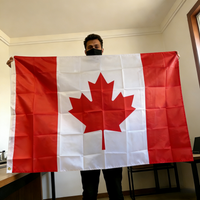 Canada Flag 150x90cm Large 3x5 FT Canadian National Flag Polyester Double Stitched Outdoor Indoor Decoration