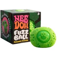 Nee Doh Fuzz Ball Squeeze Toy Soft Fluffy Flower Power Portable Stress Relief Relieves Anxiety Fidget Squishy Toy Decor Gift