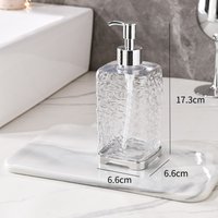 1pc Luxury Foam Hand Sanitizer Bottle Liquid Soap Dispenser Plastic Push Bottle Shower Gel Empty Bottle Bathroom Accessories