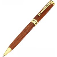 Wooden Ballpoint Pen Twist Roller Ball Pens Useful Rosewood Gentle Legible Penmanship for Left Right Handed Writers for School