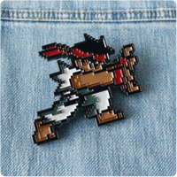 Classic Game Badge Brooch Cartoon Figure Streets Fighters Enamel Lapel Pins Cute Cosplay Props Jewelry Gift for Friends