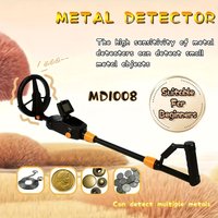 Handheld metal detector, MD1008A gold detector, underground treasure metal detector, tracker with waterproof search coil