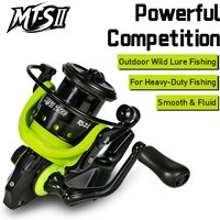 FISHMX MT-SII Spinning Reel Purple-Black Smooth Casting for Heavy-Duty Freshwater & Saltwater Fishing
