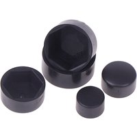 20 PCS Hexagonal Nut Flat Head Plastic Protective Cap External Hex Screw Low Head Decorative & Dust-Proof Cover
