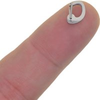 10pcs Small mini tiny Super strong 0.4inch solid stainless steel spring snap hook quick release carabiner paracord clasp FOB EDC