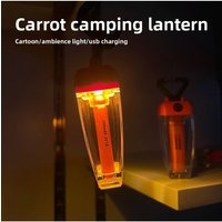 AliExpress USB Rechargeable Carrot Cartoon Ambient Light - Multifunctional Outdoor Camping & Cycling Decoration Holiday Decoration Lights
