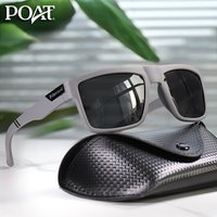 UV400 Polarized Glasses with Case Square Cycling Sunglasses Outdoor Sports Running Driving Men Women Party Wear Goggles