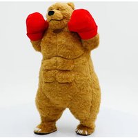 2028 Strong Brown Boxing Bear Costume 2m 2.6m Adults Entertainment Inflatables Boxing Bear Mascot Costumes