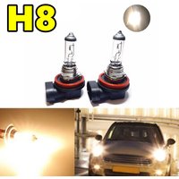 2pcs H8 35W Halogen Lamp Car Head Light Replacement Bulb 3200K Car Fog Lamp 12V White Light H8 Halogen Headlights Bulb