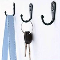 10pcs Vintage Wall Mounted Single Prong Hook Retro Mini Bronze Hangers for Clothes Keys Hat Towel Robe - Bathroom Decor