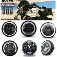 Universal 7.5 Inch LED Motorcycle Headlight for Harley Cafe Racer with DRL Headlamp Housing for Hornet 600 Honda CB400 CB1000SF