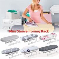 New Foldable Mini Ironing Board Metal Heat Resistant Small Ironing Board Rack Household Home Supplies Clothes Ironing Cover