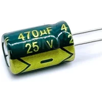 10PCS 25V470UF 8*12mm 470UF 25V 8*12 Aluminum electrolytic capacitor