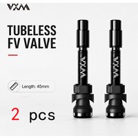 2pcs VXM 45 65 85 MM Tubeless Valves Bicycle Aluminum Alloy Presta Nipples Removable Core Air Valve For Road MTB Mountain Bike