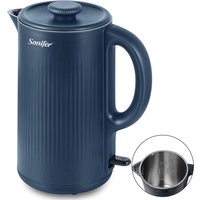 304 Stainless steel Electric kettle Household Double wall design 1.7L 1500W Cordless Frosted housing