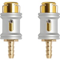 6mm - 2Pcs Car - Tire Valve Clip Pump Nozzle Clamp Solid Brass Quick Connect Inflation Connector Air Chuck Inflator Pump Adapter