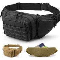 Men Waist Fanny Pack Belt Bag Tactical Military Motorcycle Rider Sports Climb Camping Nylon Male Tool Sling Chest Hip Bum Bag