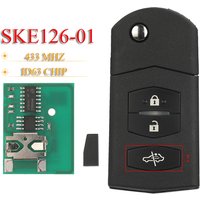 JYQ Flip Remote Car Key 433MHZ 4D63 Chip For Mazda 2 3 5 6 MX5 RX8 CX7 Premacy 6 M6 Atenza 8 M8 MPV Aoto Fob Control SKE126-01