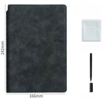 1Pieces Erasable Whiteboard Notebook Set Includes whiteboard marker+Cleaning cloth Leather memo pad Weekly Planner Portable and