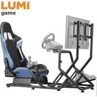 LRS09-BS03 Car F1 Gaming Simulator Cockpit Sim Wheel Stand Driving Simulator With Gear Shift Mount Single Monitor Mount