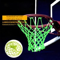 Glow In The Dark Fluorescent Green Basketball Net, Outdoor Thickened Hoop Net Replacement For Standard Basketball Rims