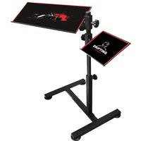 Large Adjustable Standing Keyboard & Mouse Tray for Racing Simulator Cockpit - Includes Pad, Black