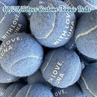 10-50PCS Custom Tennis Ball Wedding Favors for Guests Personalized Tennis Balls Gift for Birthday Chrismas Party (6.4CM )